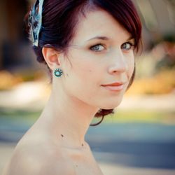 Bridal hair and makeup by Denise.