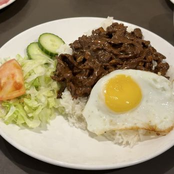 Phnom Penh - 35. Filet Beef Luc Lac on Rice with Egg - Cambodian Near Me - Vancouver, British Columbia Phnom Penh - 35. Filet Beef Luc Lac on Rice with Egg - Cambodian Near Me - Vancouver, British Columbia