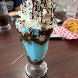 Cookie Monster ice cream sundae Cookie Monster ice cream sundae
