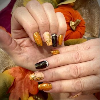 Royale Nails Spa 2 - My Fall and Thanksgiving nails. - Nail Salons Near Me - Flowery Branch, Georgia Royale Nails Spa 2 - My Fall and Thanksgiving nails. - Nail Salons Near Me - Flowery Branch, Georgia
