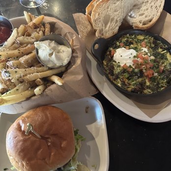 The Arrogant Butcher - Truffle Fries $8, cheese burger $8, spinach artichoke dip sub bread $7.5 - American Near Me - Phoenix, Arizona The Arrogant Butcher - Truffle Fries $8, cheese burger $8, spinach artichoke dip sub bread $7.5 - American Near Me - Phoenix, Arizona