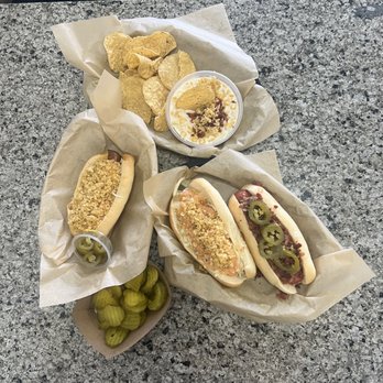Simon's Hot Dogs - Maicitos Paisita Hot Dog Dill Pickle Colombian Hot Dog Sonoran Cousin Hot Dog - Hot Dogs Near Me - Buckeye, Arizona