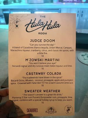 Menu photo 1 The Hula Hula Room Torrance, CA Menu photo 1 The Hula Hula Room Torrance, CA