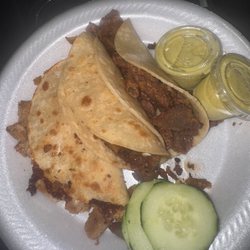 Que Rico Tacos - Tripa tacos