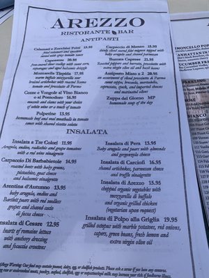 Menu photo 4 Arezzo Ristorante Westport, CT Menu photo 4 Arezzo Ristorante Westport, CT