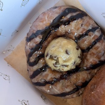 Sidecar Doughnuts & Coffee - Salted Malted Chocolate Chip Cookie Dough - Donuts Near Me - Costa Mesa, California
