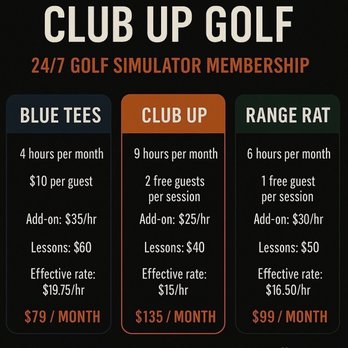 Club Up Golf - Memberships - Golf Lessons Near Me - Benicia, California Club Up Golf - Memberships - Golf Lessons Near Me - Benicia, California
