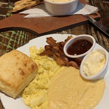 Willa Jean - 2 eggs with bacon, cheese grits and a biscuit - Bakeries Near Me - New Orleans, Louisiana Willa Jean - 2 eggs with bacon, cheese grits and a biscuit - Bakeries Near Me - New Orleans, Louisiana
