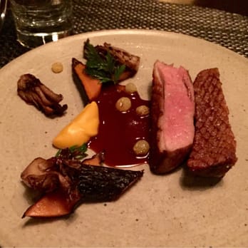 Boka - Delicious tender duck breast and perfectly crispy skin. Also paired with some veggies but the star of the dish was the duck! - New American Near Me - Chicago, Illinois