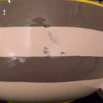 All Fired Up - This is a pretty bad and obvious markup that was NOT there when I left it with the staff. Really disappointed that they messed up my piece! - Paint-Your-Own Pottery Near Me - Burlingame, California