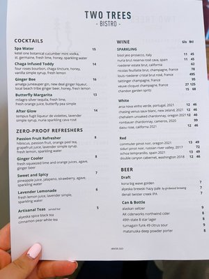 Menu photo 2 Two Trees Bistro Anchorage, AK