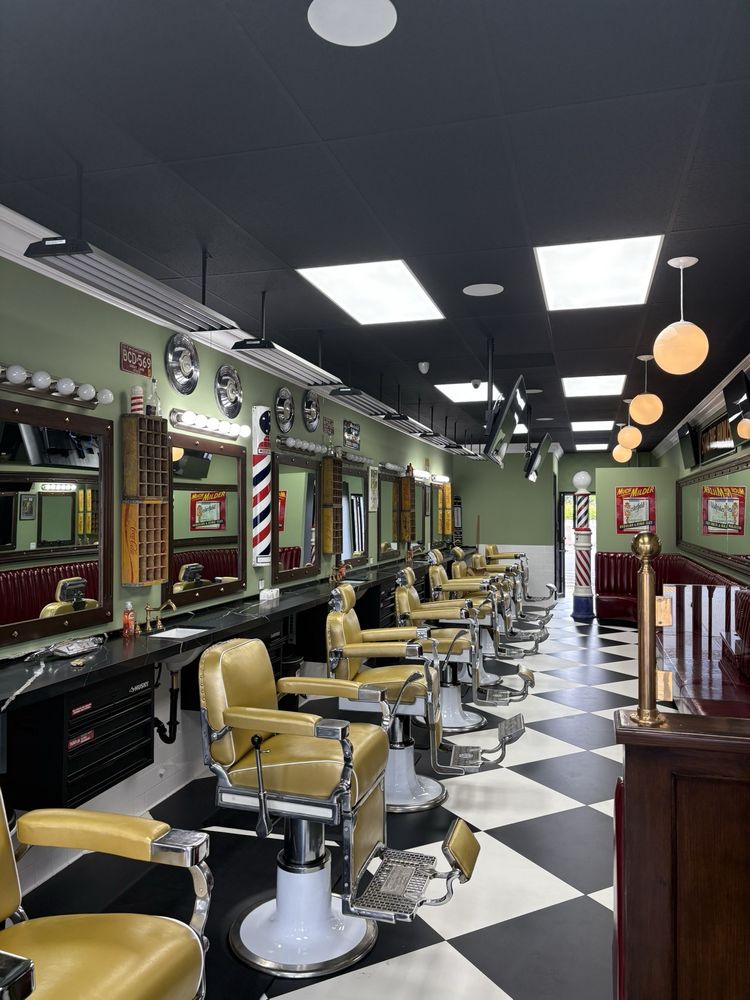 Stache House Barbershop Logo