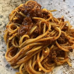 Portovenere - GF pasta and bolognese sauce