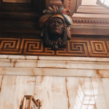 Smith Tower - Marble and gold accent with Chief Seattle all along the top (lobby) - Observatories Near Me - Seattle, Washington