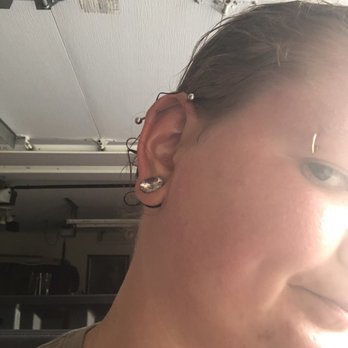 Old Traditions Body Art - My industrial piercing. - Piercing Near Me - South Elgin, Illinois Old Traditions Body Art - My industrial piercing. - Piercing Near Me - South Elgin, Illinois