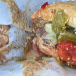 This is what I saw when I opened my sandwich. This chipotle sauce was literally everywhere. This is what I saw when I opened my sandwich. This chipotle sauce was literally everywhere.