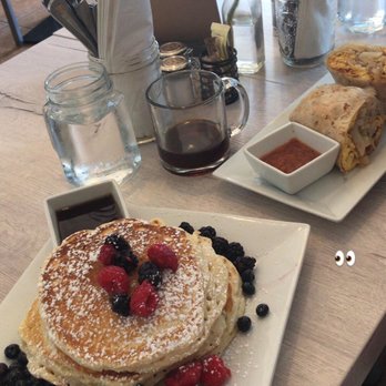 Butter Cafe - Cannoli pancakes and breakfast burrito - Breakfast & Brunch Near Me - Victor, Idaho