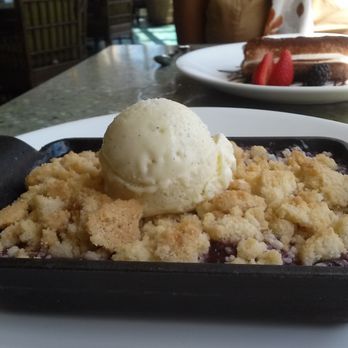 Terrazza - Seasonal Fruit Cobbler - Vanilla Gelato | $12 - Italian Near Me - Santa Monica, California Terrazza - Seasonal Fruit Cobbler - Vanilla Gelato | $12 - Italian Near Me - Santa Monica, California