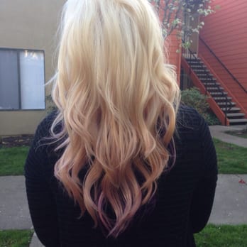 Le Reve Salon - Tapered cut with orchid underneath - Hair Salons Near Me - Santa Rosa, California Le Reve Salon - Tapered cut with orchid underneath - Hair Salons Near Me - Santa Rosa, California