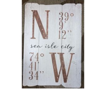 Beachy Keen - Sea Isle City Coordinates Wood Sign - Souvenir Shops Near Me - Sea Isle City, New Jersey Beachy Keen - Sea Isle City Coordinates Wood Sign - Souvenir Shops Near Me - Sea Isle City, New Jersey