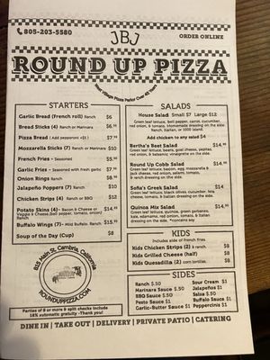Menu photo 7 Round Up Pizza Cambria, CA Menu photo 7 Round Up Pizza Cambria, CA