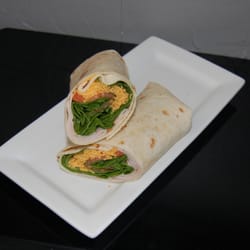 Indulgences Espresso & Delights - Turkey wrap with lettuce, onions and tomatoes