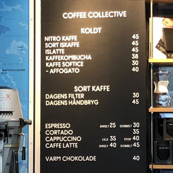 The Coffee Collective - Menu with prices in DKK - Coffee & Tea Near Me - Copenhagen, 84 The Coffee Collective - Menu with prices in DKK - Coffee & Tea Near Me - Copenhagen, 84