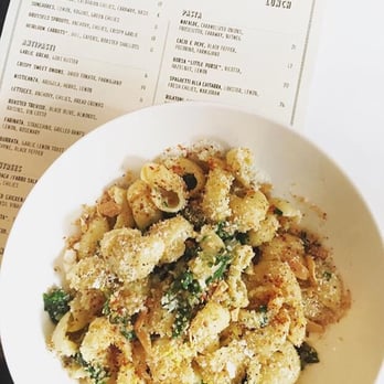 Vic's - Orichette with ramps and anchovy! Delish. - Italian Near Me - New York, New York Vic's - Orichette with ramps and anchovy! Delish. - Italian Near Me - New York, New York