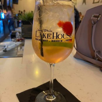 Johnny Black's LakeHouse - White Sangria - so good! - American Near Me - Lake Orion, Michigan