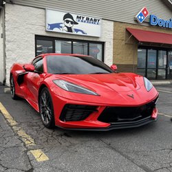 My Baby Detailing - C8 Corvette with Paint Protection Film (PPF) installed on front clip