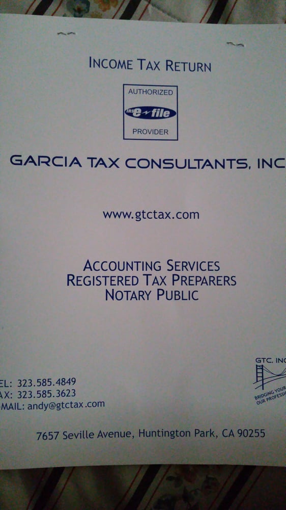 GARCIA TAX CONSULTANTS Updated October 2024 11 Reviews 7657