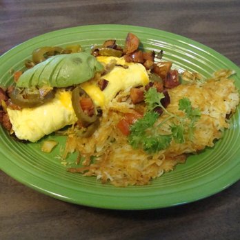 Stan's Maple Cafe - Sonora Omelet, with extra heat and some guac - yum! - Salad Near Me - Ukiah, California Stan's Maple Cafe - Sonora Omelet, with extra heat and some guac - yum! - Salad Near Me - Ukiah, California