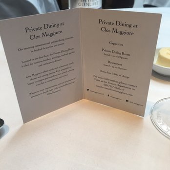 Clos Maggiore - Additional information towards booking, menus and social media contact. - French Near Me - London, XGL