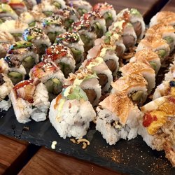 Fat Fish - Sushi Rolls - Maui Wowie, Aloha, Phoenix, Samurai, Luscious Lover, Black Dragon, Shrimp crunchy, Blazing Jazz