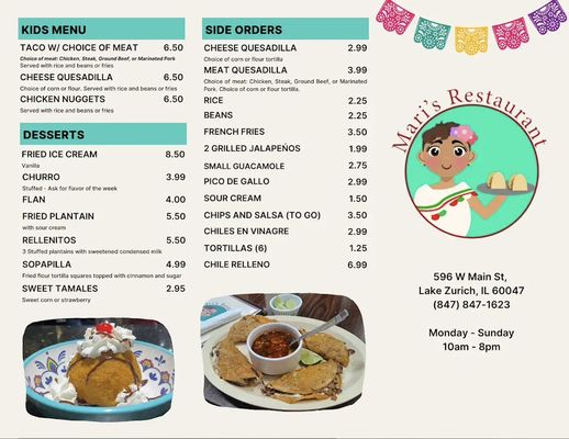 Menu photo 3 Mari’s Restaurant Lake Zurich, IL Menu photo 3 Mari’s Restaurant Lake Zurich, IL