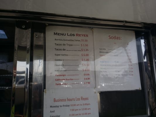 Menu photo 5 Tacos Los Reyes Los Angeles, CA