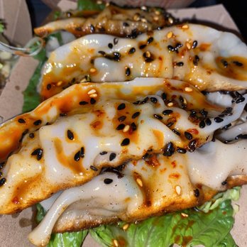 Abe's Pagoda Bar - Pork & Chive Steamed Dumplings - Tiki Bars Near Me - Brooklyn, New York Abe's Pagoda Bar - Pork & Chive Steamed Dumplings - Tiki Bars Near Me - Brooklyn, New York