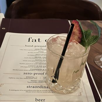 Fat Ox - The ambiance around my white lotus drink - Italian Near Me - Scottsdale, Arizona