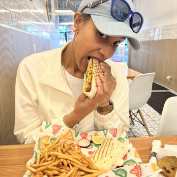 Vegan grill - Me! Crunch Wrap with fries - Vegan Near Me - New York, New York Vegan grill - Me! Crunch Wrap with fries - Vegan Near Me - New York, New York