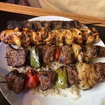 Yalla Grill - This is HALF of the Yalla, Let's Mix on The Grill platter! - Lebanese Near Me - Methuen, Massachusetts