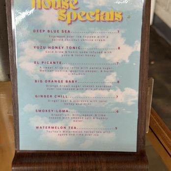 Frankly Coffee - House special menu - Coffee & Tea Near Me - Colorado Springs, Colorado