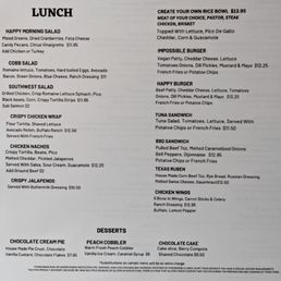 Lunch Menu Lunch Menu