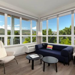 The Shore - The Shore Kelowna hotel suite overlooking OKanagan Lake.