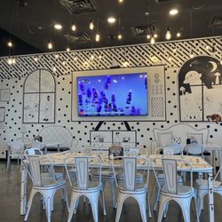 The inside of the restaurant