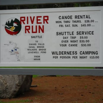 River Run Canoe Rental - Sign - Campgrounds Near Me - Brownfield, Maine River Run Canoe Rental - Sign - Campgrounds Near Me - Brownfield, Maine