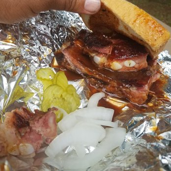 Burns Original BBQ - Big taste rib sammich - Barbeque Near Me - Houston, Texas Burns Original BBQ - Big taste rib sammich - Barbeque Near Me - Houston, Texas