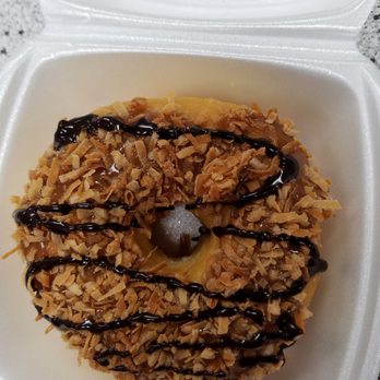 Painted Dough - Girl scout Samoa donut - Donuts Near Me - Chino, California Painted Dough - Girl scout Samoa donut - Donuts Near Me - Chino, California
