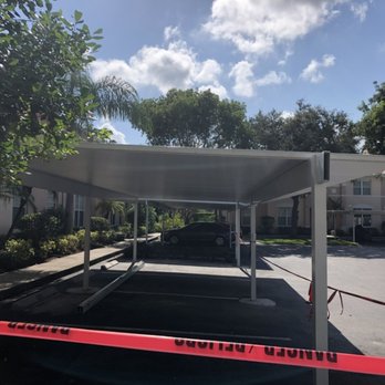 Affourtit All Aluminum - New freestanding composite panel carport - Siding Near Me - Cape Coral, Florida Affourtit All Aluminum - New freestanding composite panel carport - Siding Near Me - Cape Coral, Florida
