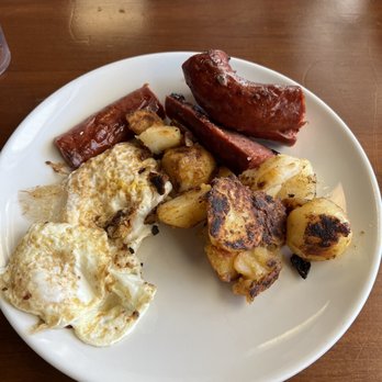 Big Man's Cafe - Spicy sausage plate - Southern Near Me - Ocala, Florida Big Man's Cafe - Spicy sausage plate - Southern Near Me - Ocala, Florida