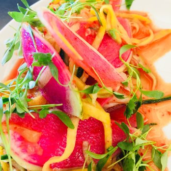 Yuzu - Shrimp salad with mango and radishes, I have to have this every time I come. - Pan Asian Near Me - Miami, Florida Yuzu - Shrimp salad with mango and radishes, I have to have this every time I come. - Pan Asian Near Me - Miami, Florida